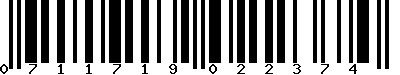 EAN-13 : 0711719022374