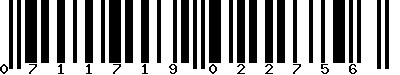 EAN-13 : 0711719022756