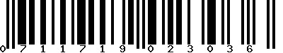 EAN-13 : 0711719023036