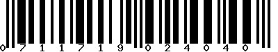 EAN-13 : 0711719024040