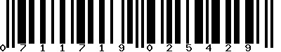 EAN-13 : 0711719025429