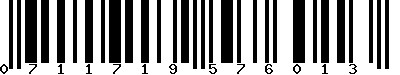 EAN-13 : 0711719576013