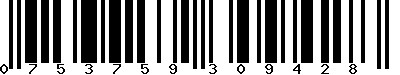 EAN-13 : 0753759309428