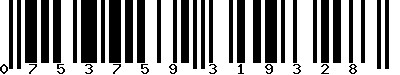 EAN-13 : 0753759319328