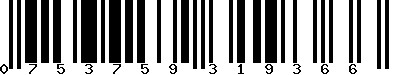 EAN-13 : 0753759319366