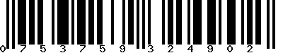 EAN-13 : 0753759324902