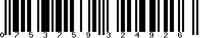 EAN-13 : 0753759324926