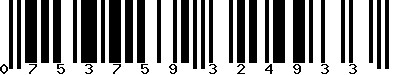 EAN-13 : 0753759324933