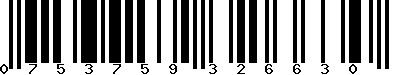 EAN-13 : 0753759326630