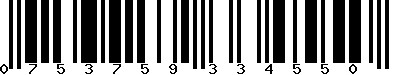 EAN-13 : 0753759334550