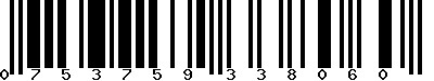 EAN-13 : 0753759338060