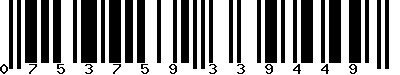 EAN-13 : 0753759339449