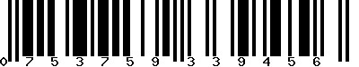 EAN-13 : 0753759339456
