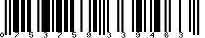 EAN-13 : 0753759339463