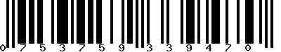 EAN-13 : 0753759339470