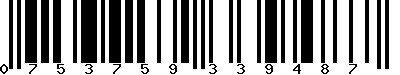 EAN-13 : 0753759339487