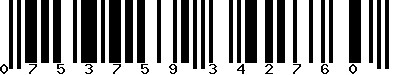 EAN-13 : 0753759342760