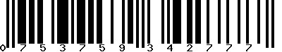 EAN-13 : 0753759342777