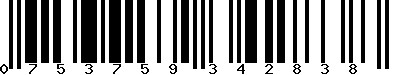 EAN-13 : 0753759342838