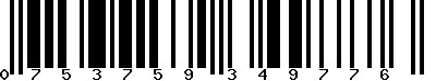 EAN-13 : 0753759349776