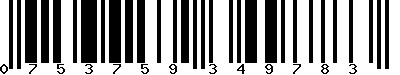 EAN-13 : 0753759349783