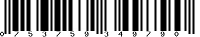 EAN-13 : 0753759349790