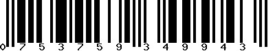 EAN-13 : 0753759349943