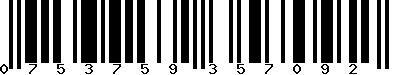 EAN-13 : 0753759357092
