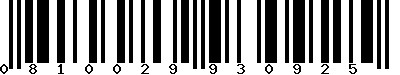 EAN-13 : 0810029930925 EAN-13 : 0810029930925