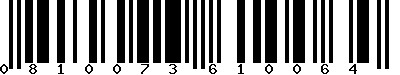 EAN-13 : 0810073610064