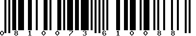 EAN-13 : 0810073610088