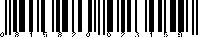 EAN-13 : 0815820023159