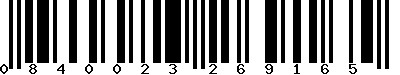 EAN-13 : 0840023269165
