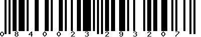 EAN-13 : 0840023293207 EAN-13 : 0840023293207