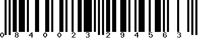 EAN-13 : 0840023294563