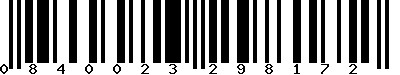 EAN-13 : 0840023298172