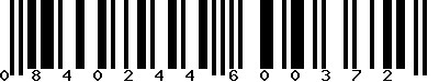 EAN-13 : 0840244600372