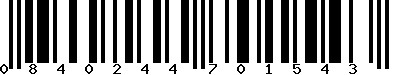 EAN-13 : 0840244701543