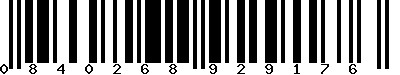EAN-13 : 0840268929176