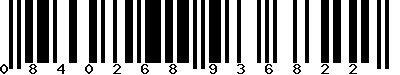 EAN-13 : 0840268936822