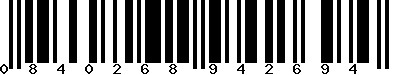 EAN-13 : 0840268942694