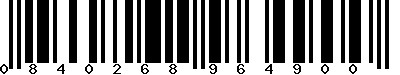 EAN-13 : 0840268964900
