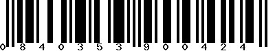 EAN-13 : 0840353900424