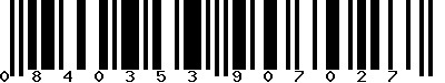 EAN-13 : 0840353907027