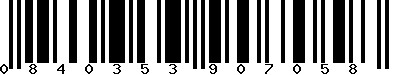 EAN-13 : 0840353907058