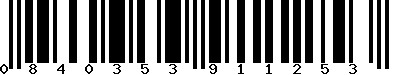 EAN-13 : 0840353911253 EAN-13 : 0840353911253