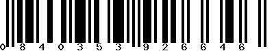 EAN-13 : 0840353926646