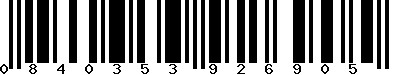 EAN-13 : 0840353926905