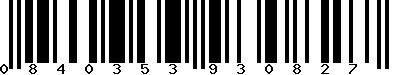 EAN-13 : 0840353930827