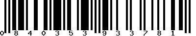 EAN-13 : 0840353933781